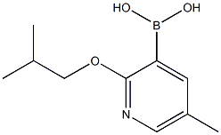 2-Isobutoxy-5-methylpyridine-3-boronic acid 구조식 이미지