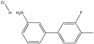 3-(3-Fluoro-4-methylphenyl)aniline hydrochloride 구조식 이미지