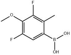 3,5-Difluoro-4-methoxy-2-methylphenylboronic acid 구조식 이미지