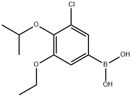 3-Chloro-5-ethoxy-4-isopropoxyphenylboronic acid Structure