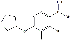4-(Cyclopentyloxy)-2,3-difluorophenylboronic acid 구조식 이미지