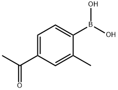4-Acetyl-2-methylphenylboronic acid 구조식 이미지