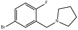 1-[(5-Bromo-2-fluorophenyl)methyl]pyrrolidine Structure