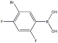 5-Bromo-2,4-difluorophenylboronic acid 구조식 이미지