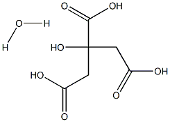 Citric Acid, Monohydrate, Granular, GR ACS 구조식 이미지