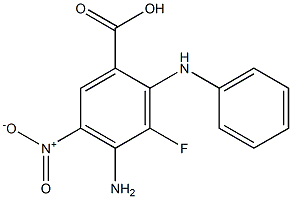 4-aMino-3-fluoro-5-nitro-2-(phenylaMino)benzoic acid 구조식 이미지