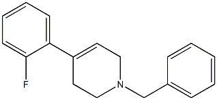 1-benzyl-4-(2-fluorophenyl)-1,2,3,6-tetrahydropyridine Structure