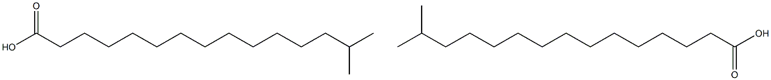 14-Methylpentadecanoic acid (Isopalmitic acid) 구조식 이미지