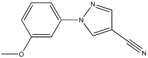 1-(3-Methoxyphenyl)-1H-pyrazole-4-carbonitrile Structure