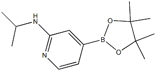 N-isopropyl-4-(4,4,5,5-tetraMethyl-1,3,2-dioxaborolan-2-yl)pyridin-2-aMine 구조식 이미지