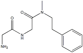 2-AMINO-N-([METHYL(2-PHENYLETHYL)CARBAMOYL]METHYL)ACETAMIDE 구조식 이미지