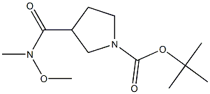 TERT-BUTYL 3-(METHOXY(METHYL)CARBAMOYL)PYRROLIDINE-1-CARBOXYLATE 구조식 이미지