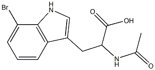 2-acetaMido-3-(7-broMo-1H-indol-3-yl)propanoic acid 구조식 이미지