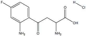 2-aMino-4-(2-aMino-4-fluorophenyl)-4-oxobutanoic acid hydrochloride Structure