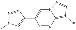 3-broMo-6-(1-Methyl-1H-pyrazol-4-yl)pyrazolo[1,5-a]pyriMidine 구조식 이미지