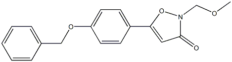 5-(4-(benzyloxy)phenyl)-2-(MethoxyMethyl)isoxazol-3(2H)-one Structure