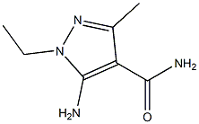 5-aMino-1-ethyl-3-Methyl-1H-pyrazole-4-carboxaMide Structure
