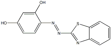 4-(2-Benzothiazolylazo) resorcinol 구조식 이미지