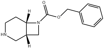 (1S,6S)-7-Cbz-3,7-diazabicyclo[4.2.0]octane 구조식 이미지