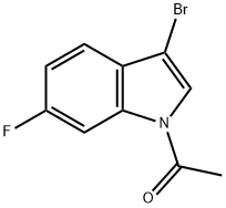 1-Acetyl-3-broMo-6-fluoroindole 구조식 이미지