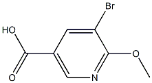 5-BroMo-6-Methoxy-nicotinic acid Structure