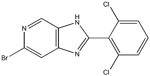 6-broMo-2-(2,6-dichlorophenyl)-3H-iMidazo[4,5-c]pyridine Structure