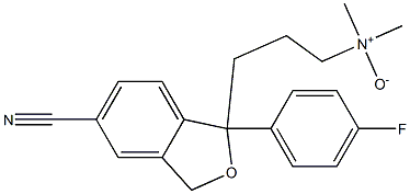 3-[5-cyano-1-(4-fluorophenyl)-3H-2-benzofuran-1-yl]-N,N-diMethyl-propan-1-aMine oxide Structure