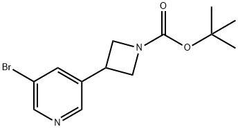 3-(5-BroMo-pyridin-3-yl)-azetidine- 1-carboxylic acid tert-butyl ester Structure