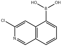 3-chloroisoquinolin-5-yl-5-boronic acid Structure
