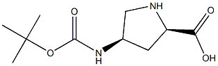 (2R,4R)-4-BOC-aMino Pyrrolidine-2-carboxylic acid 구조식 이미지