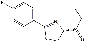 (R)-1-(2-(4-Fluorophenyl)-4,5-dihydrothiazol-4-yl)propan-1-one Structure