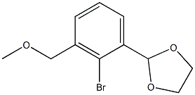 2-(2-broMo-3-(MethoxyMethyl)phenyl)-1,3-dioxolane Structure