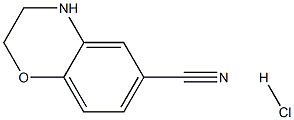 3,4-dihydro-2H-benzo[b][1,4]oxazine-6-carbonitrile hydrochloride Structure