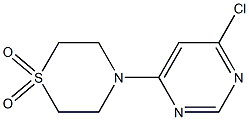 4-(6-Chloro-pyriMidin-4-yl)-thioMorpholine 1,1-dioxide 구조식 이미지