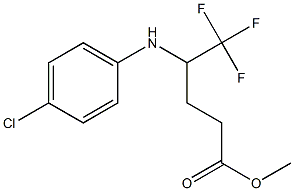 Methyl 4-(4-chlorophenylaMino)-5,5,5-trifluoropentanoate Structure