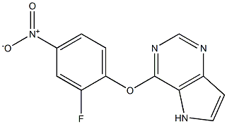 4-(2-fluoro-4-nitrophenoxy)-5H-pyrrolo[3,2-d]pyriMidine 구조식 이미지