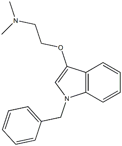 [2-(1-Benzyl-1H-indol-3-yloxy)-ethyl]-diMethyl-aMine Structure