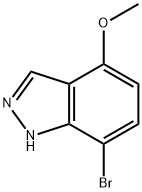 7-broMo-4-Methoxy-1H-indazole Structure