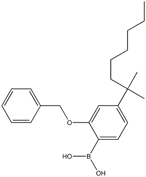 [4-(1,1-DiMethylheptyl)-2-(phenylMethoxy)phenyl]dihydroxy Borane Structure