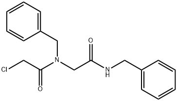 N-Benzyl-2-[(N-benzyl-N-chloroacetyl)aMino]acetaMide Structure