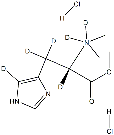 N,N-DiMethyl-L-histidine-d6 Methyl Ester Dihydrochloride Structure