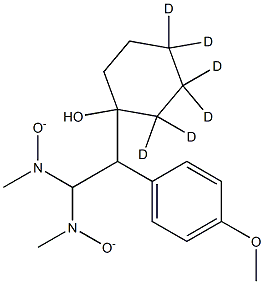 1-[2-(DiMethyloxidoaMino)-1-(4-Methoxyphenyl)ethyl]cyclohexanol-d6 구조식 이미지