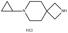 7-cyclopropyl-2,7-diazaspiro[3.5]nonane (dihydrochloride) Structure