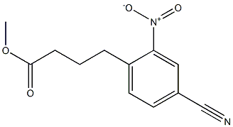 Methyl 4-(4-cyano-2-nitrophenyl)butanoate Structure