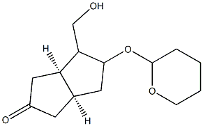(3aR,6aS)-4-(hydroxyMethyl)-5-(tetrahydro-2H-pyran-2-yloxy)hexahydropentalen-2(1H)-one 구조식 이미지