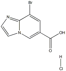 8-BroMoiMidazo[1,2-a]pyridine-6-carboxylic acid hydrochloride Structure