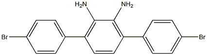3,6-Bis(4-broMophenyl)benzene-1,2-diaMine 구조식 이미지