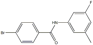 4-BroMo-N-(3-fluoro-5-Methylphenyl)benzaMide, 97% 구조식 이미지