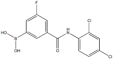 5-(2,4-DichlorophenylcarbaMoyl)-3-fluorobenzeneboronic acid, 97% Structure