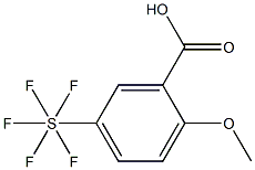 2-Methoxy-5-(pentafluorothio)benzoic acid, 97% Structure